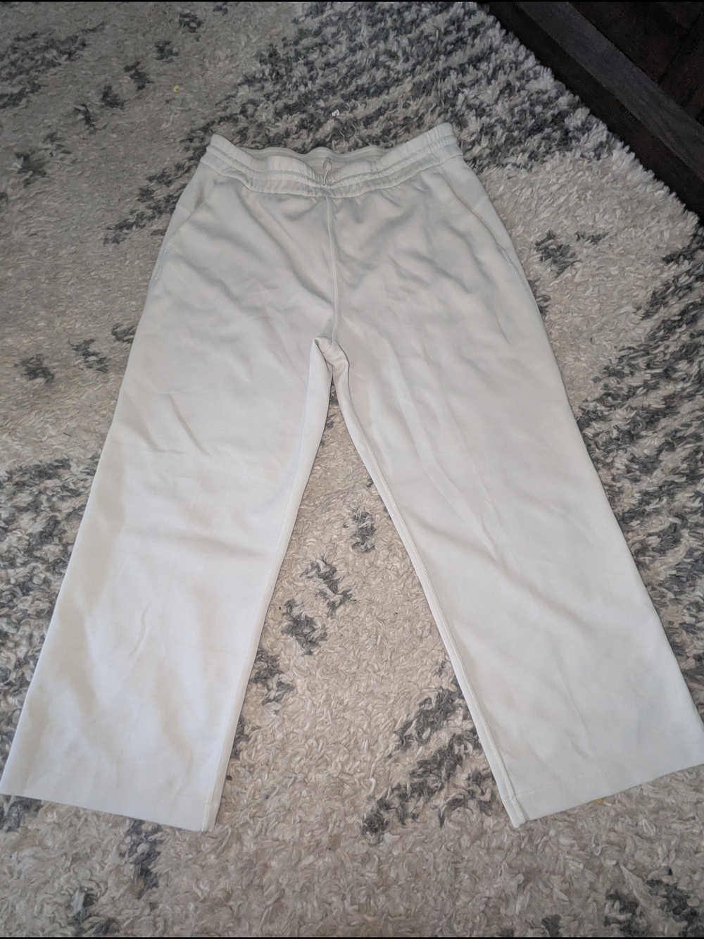 lululemon athletica Off-White Wide-Leg Sweatpants
